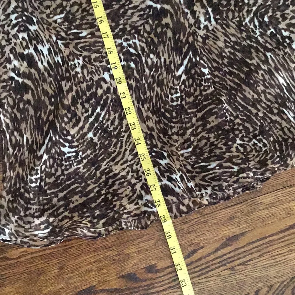 Liz Claiborne Animal Print Chiffon Skirt - Picture 9 of 9